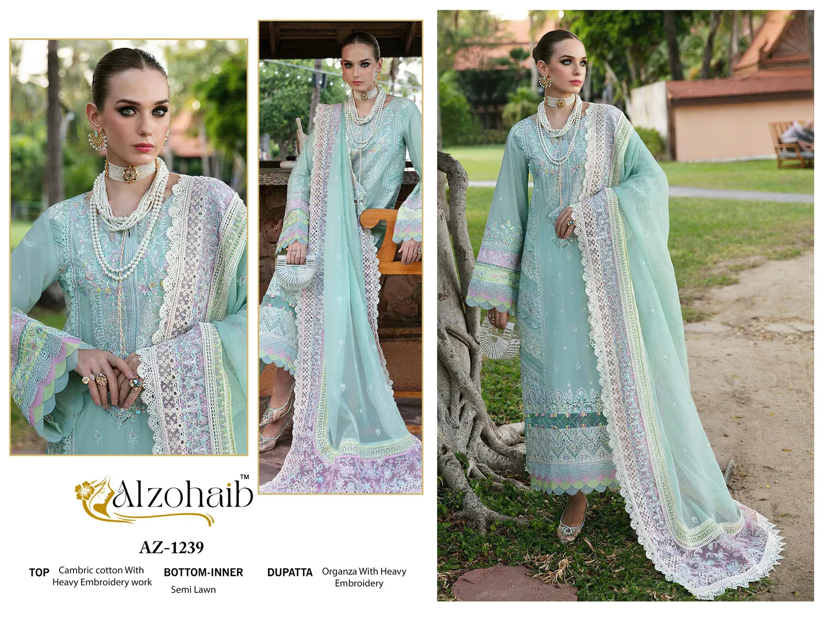 Zoya Vol 1 By Alzohaib Cotton Pakistani Salwar Suits Suppliers In India

